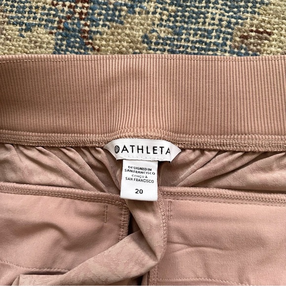 Athleta Brooklyn Textured Ankle Pant in Grain Camo Mocha Latte 20 - Picture 5 of 5